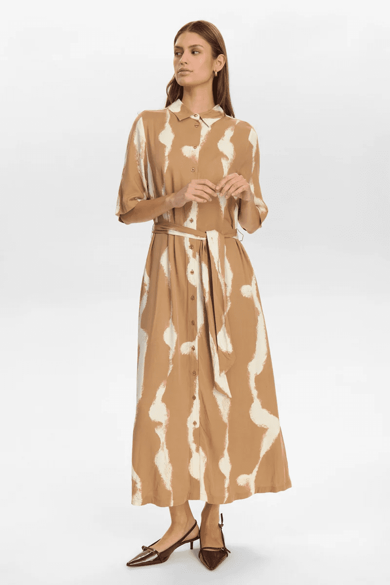 NUMPH NUESTELLE DRESS - Tannin